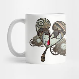 Steampunk heart with clocks and gears Mug